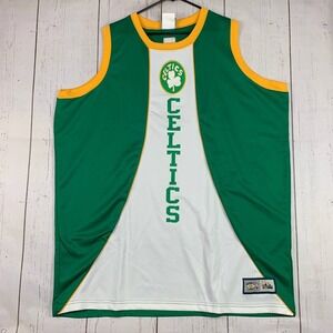 Vintage Boston Celtics Hardwood Classics NBA Majestic 3XL Green Jersey‎ New Men